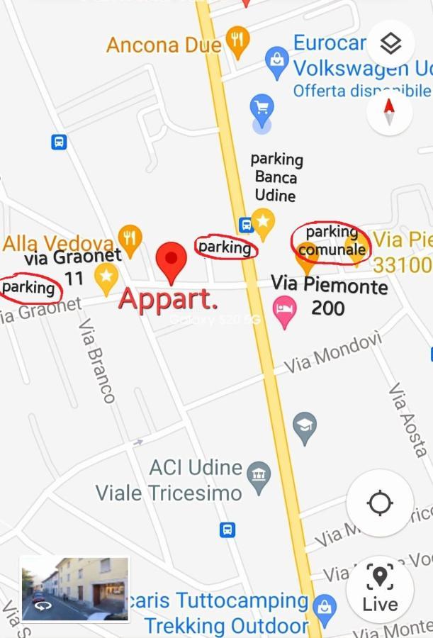 Bnb Apartment Ferrara Udine Ngoại thất bức ảnh